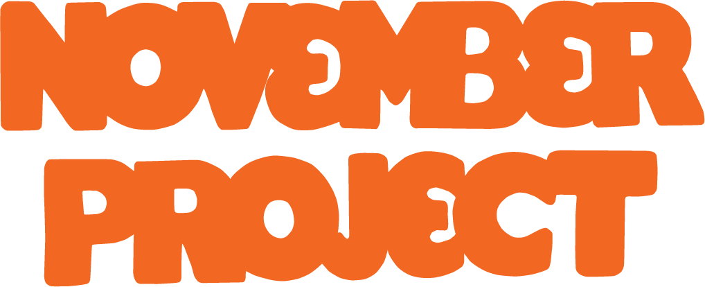 November Project T Shirt Stencil Orange - November Project T Shirt Stencil Orange (1018x414)