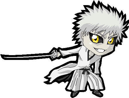 Ichigo Kurosaki Yoruichi Shihouin Tōshirō Hitsugaya - Bleach Chibi Png (510x405)