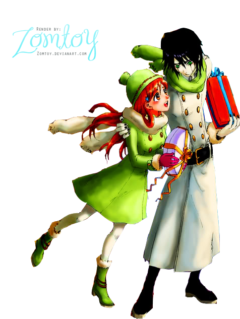 Orihime Y Ulquiorra - Ulquiorra Christmas (532x679)