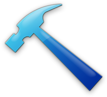 Hammer Clip Art Icon - Blue Hammer Icon (420x420)