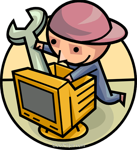 Service Clipart Transparent - Computer Service Clipart (439x480)