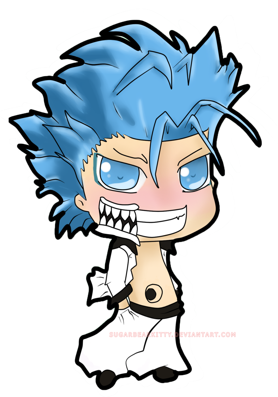 Chibi Grimmjow Remake By Sugarbearkitty Chibi Grimmjow - Grimmjow Jaegerjaquez (900x1304)