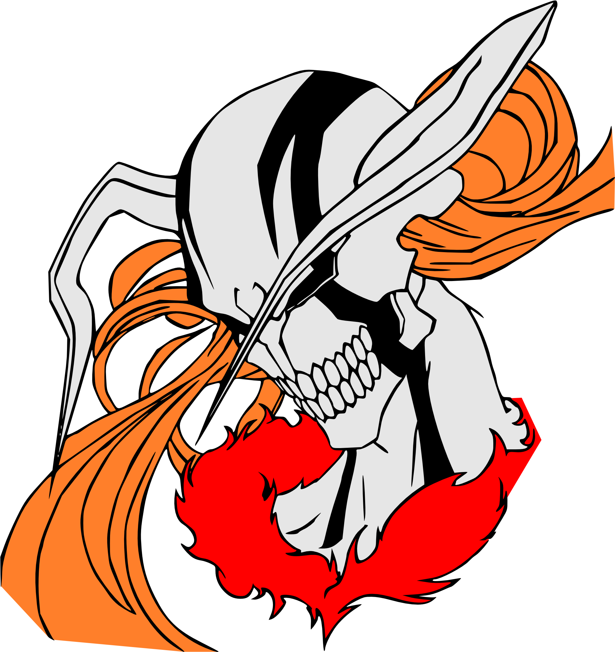 Ichigo Kurosaki Line Art Ulquiorra Cifer Drawing Bleach - Illustration (2000x2443)