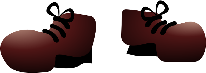 Monster With Shoes Clipart - Cartoon Shoes Png (958x342)