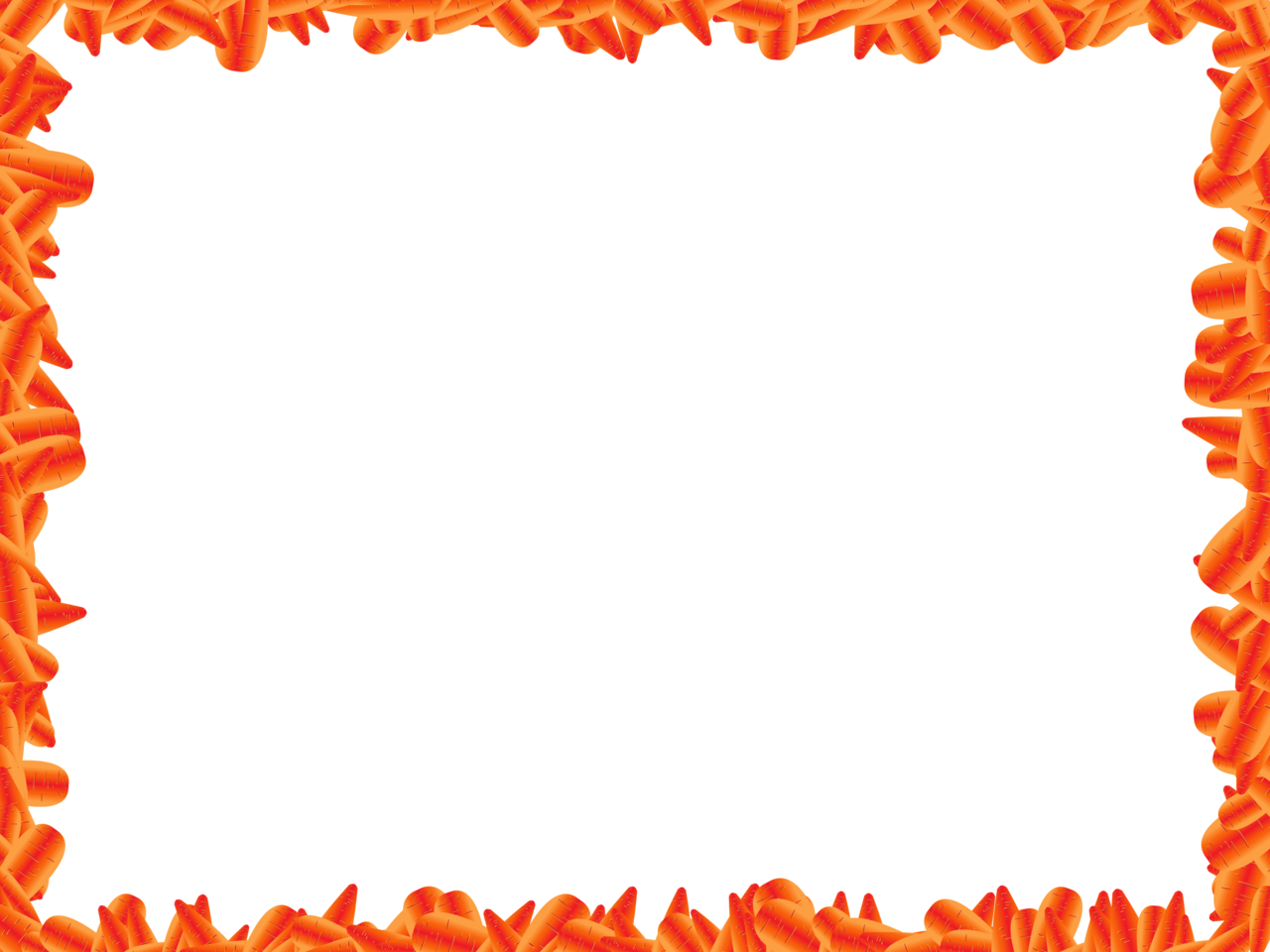 Carrot Clipart Frame - Funny Frame Png (1280x960)