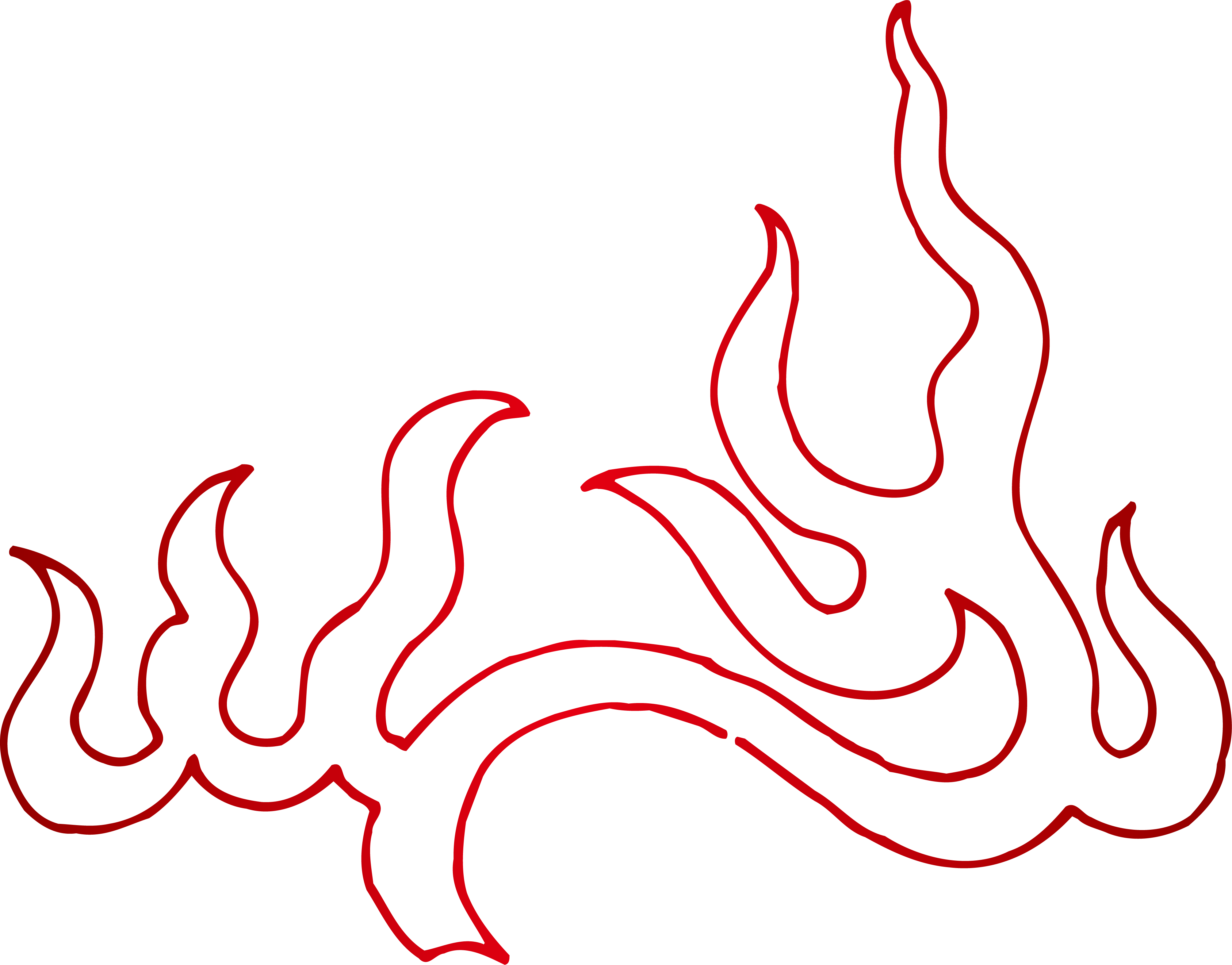 Line Fire Clip Art - Line Fire Clip Art (4018x3146)