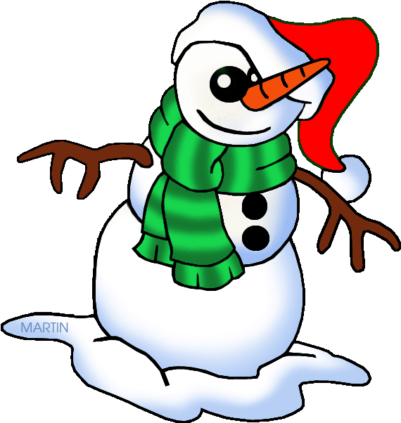 United States Clip Art By Phillip Martin, South Carolina - Christmas Snowman Clip Art (600x648)