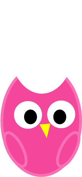 Pink Owl Clip Art At Clker - Pink Owl Clip Art At Clker (534x600)