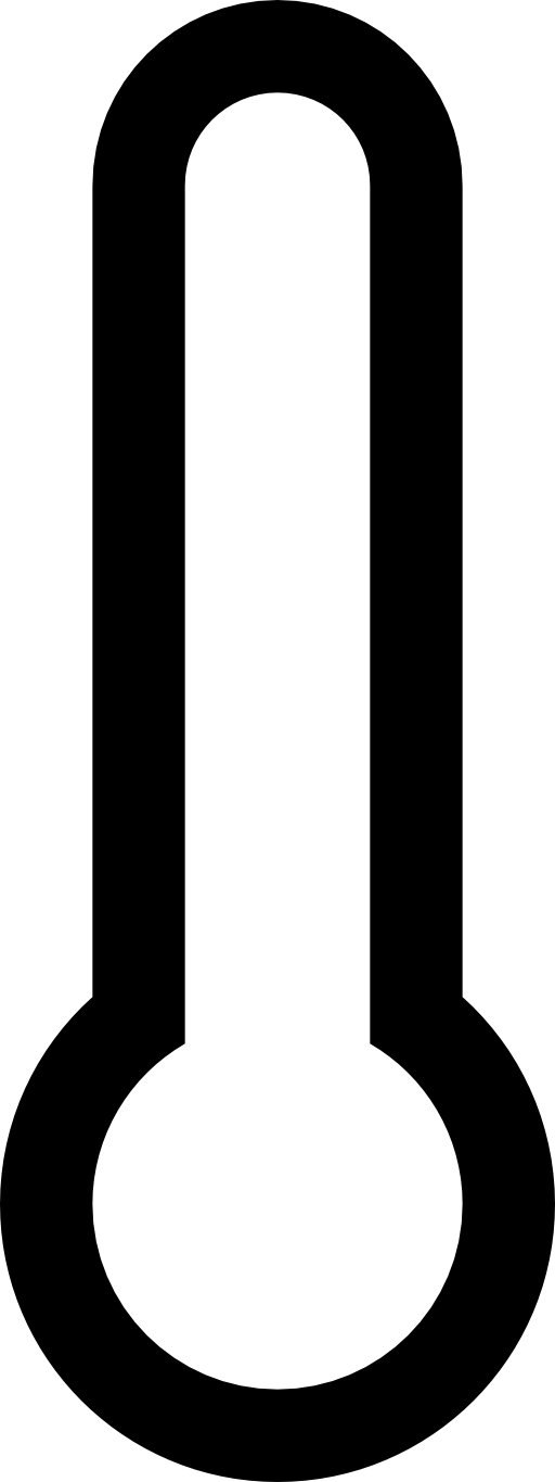 Thermometer Goal Chart Rectangular Prism Net Template - Empty Thermometer Icon (512x1365)