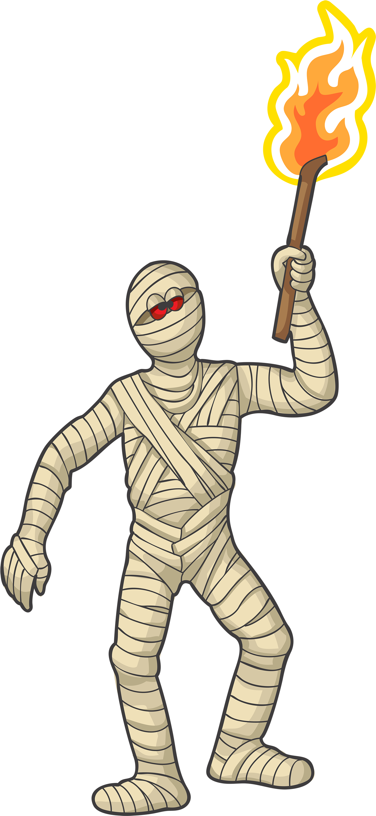 Mummy Clipart Free Images 2 Image - Mummy Clipart Png (1611x3403)