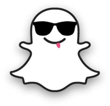 Snapchat Ghost Sunglasses Transparent Png - Snapchat White Logo Transparent (400x400)
