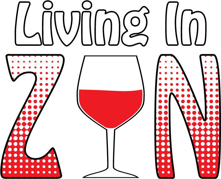 Living In Zin Wine Glass Vino Funny Humor Joke Zinfandel - Wine Glass (838x726)