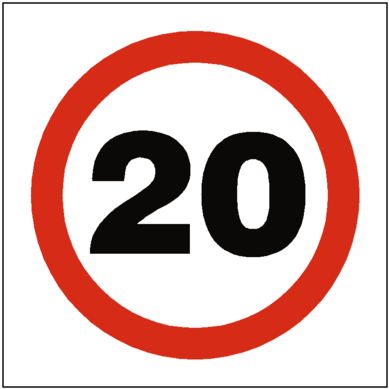 20 Mph Speed Sign - Printable No Whining Sign (480x480)