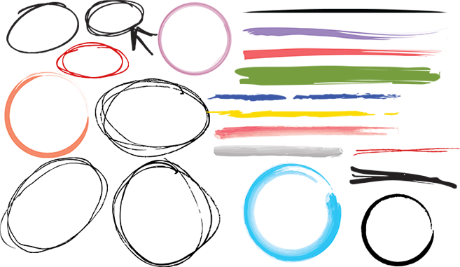 Drawn Lines Transparent - Circle (657x381)