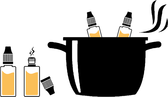 The Method Of Steeping If You Are Resting Your Flavour - Black And White Cooking Pots Clip Art (600x350)