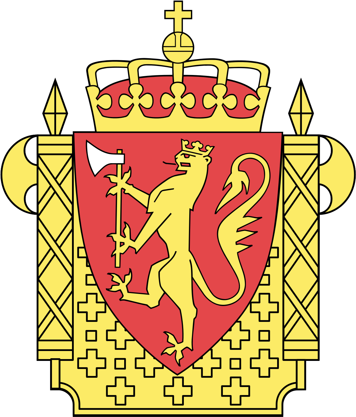 Norway Coat Of Arms (1200x1405)