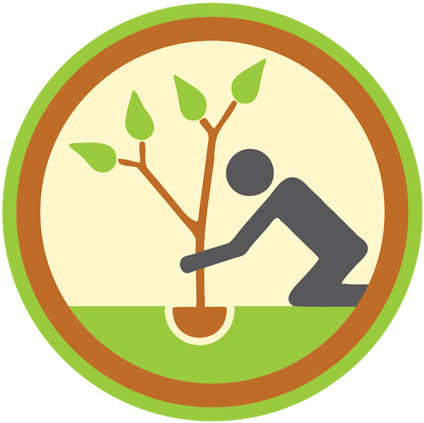 Badge Clipart Png - Plant Trees Clip Art Png (600x600)