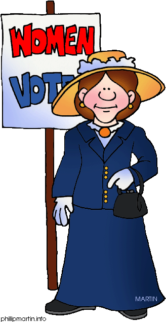 Long Clipart Short Woman - Susan B Anthony Clipart (352x648)