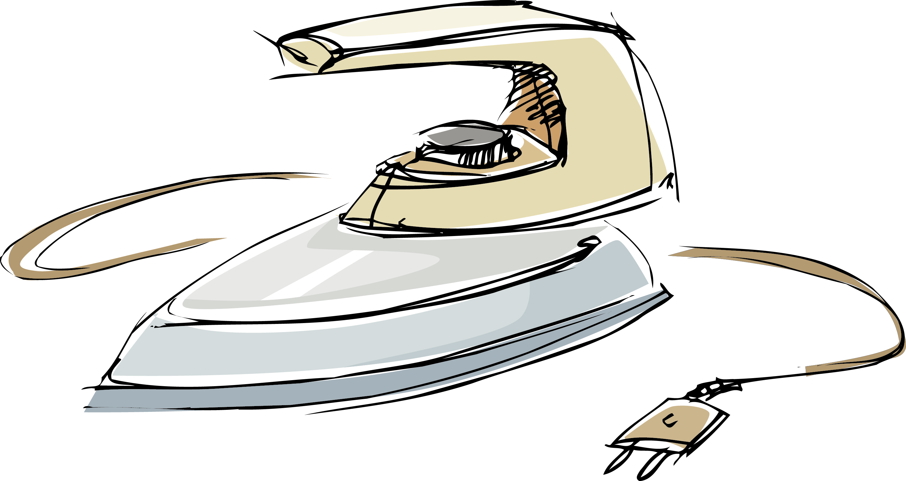Germany Clothes Iron Paper Rubber Stamp Electricity - Iron Vector (3142x1669)