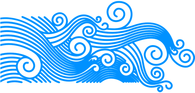 Curly Waves - Beach Flip Flops,blue Flip Flops (641x305)