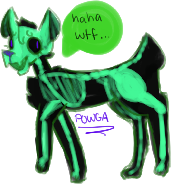 Deertail Skeleton By Powga - Working Animal (894x894)