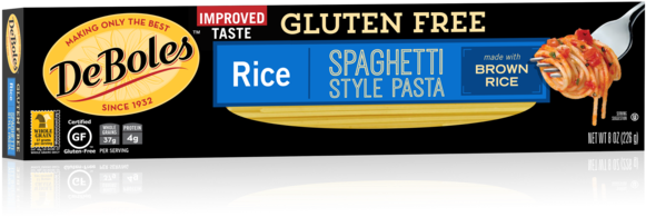 Gluten Free Rice Spaghetti - Deboles Gluten Free Rice Angelhair (600x539)