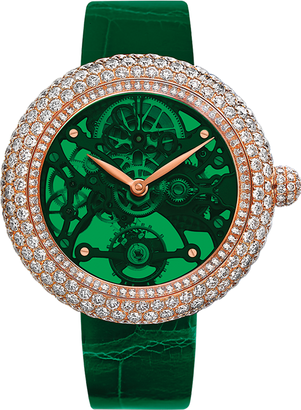 Brilliant Skeleton Northern Lights Rose Gold - Jacob & Co Brilliant Skeleton Northern Lights Steel (700x895)