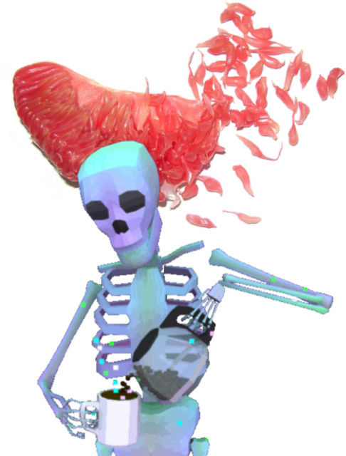 Skeleton Drink Gfycat - Gif Skeleton Drinking Water (500x674)