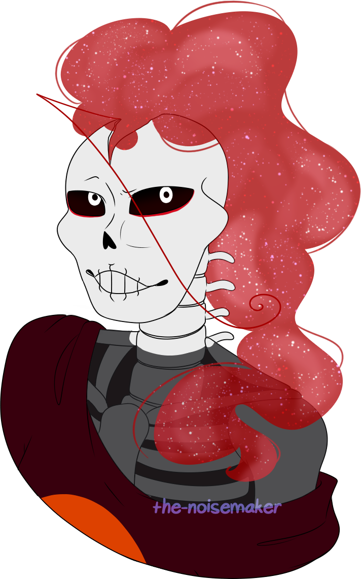 Commission Skeleton Skeleton Girl Monster Girl Flat - Digital Art (712x1140)