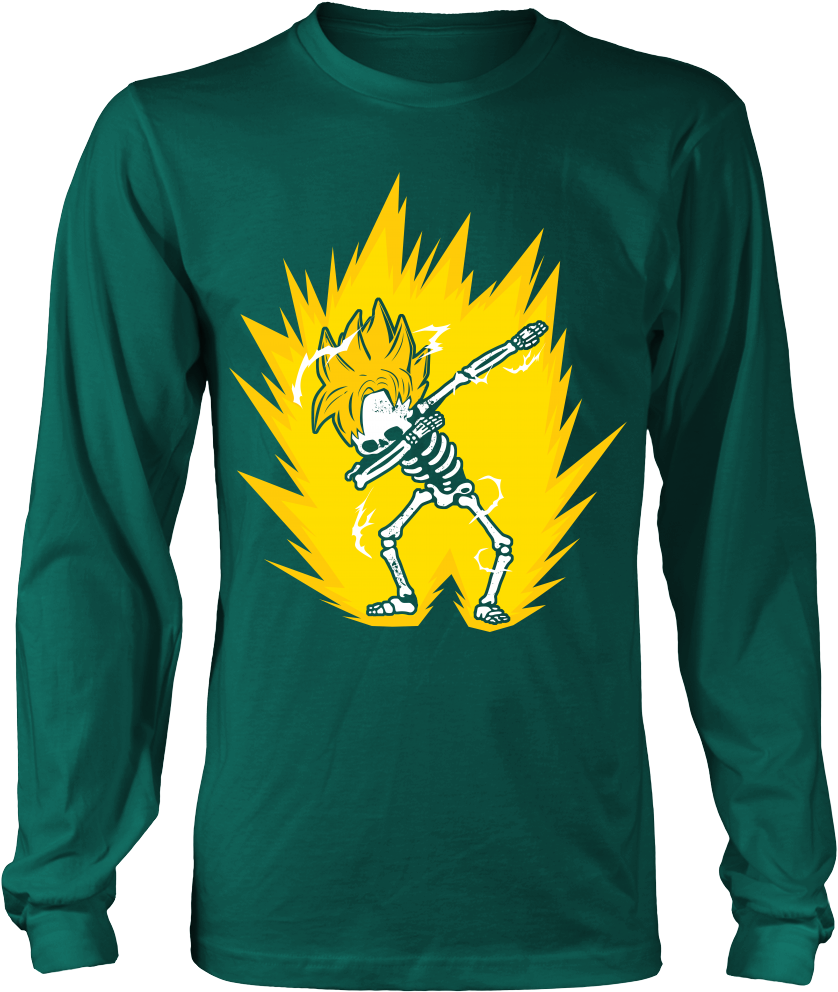 Goku Ssj Dab Skeleton X Ray Costume - Limited Edition - I Am Pro Gun - District Long Sleeve (1000x1000)
