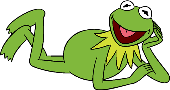 Green Frog Clipart Muppets - Cartoon Kermit The Frog (600x320)