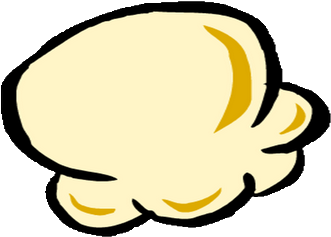 In Stock Popcorn On Sale - Single Popcorn Clipart (400x317)