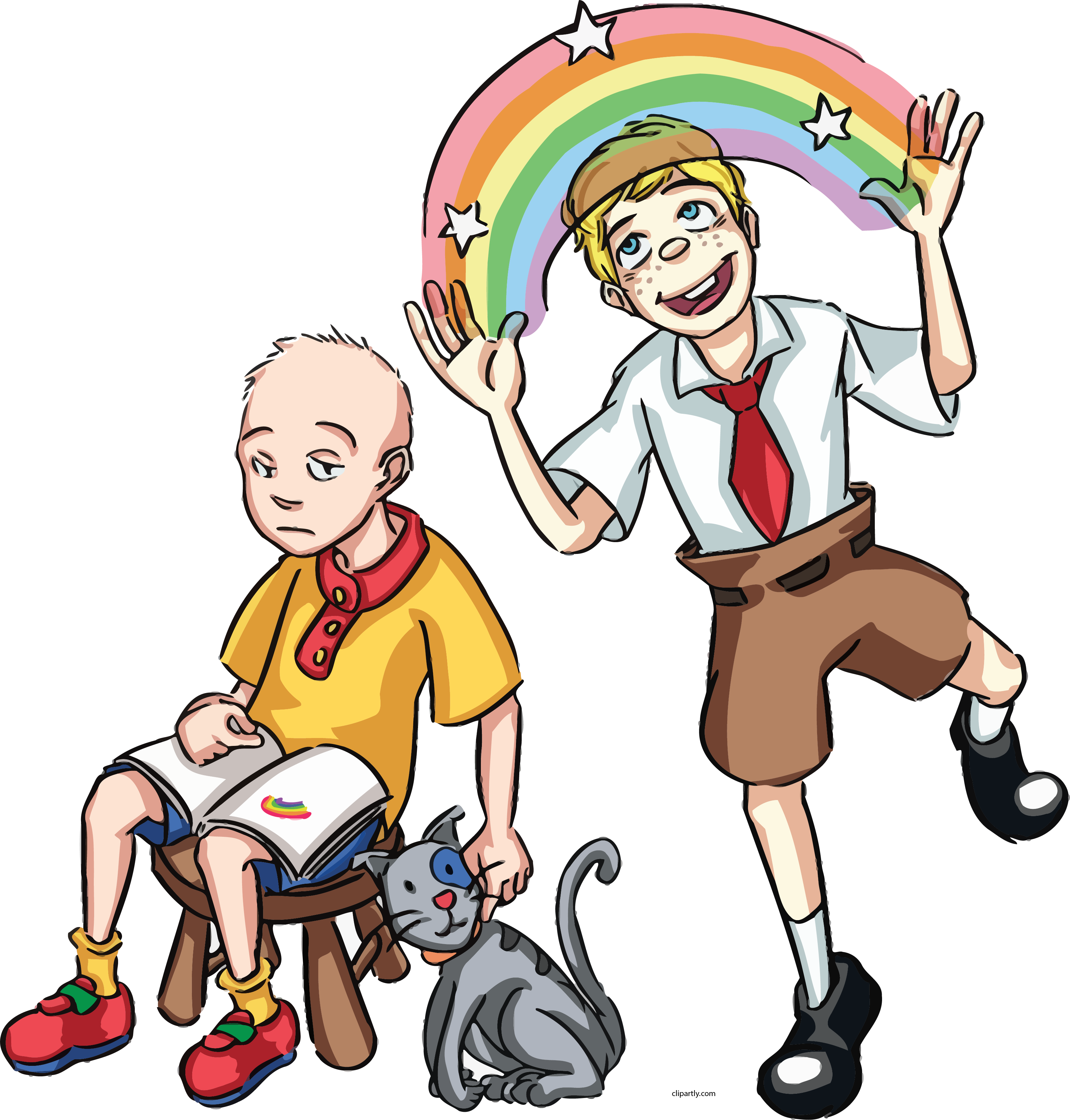 Caillou And Spongebob Human Clipart Png - You Ready Kids (3262x3413)