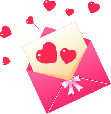 Passionate Love Letter - Love Letter Clipart (391x400)