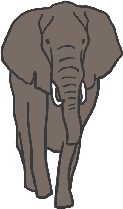 Corn Maze, Haunted House, Pumpkin Patch, Haunted Hayride - Elephant Walking Animated Gif (519x799)