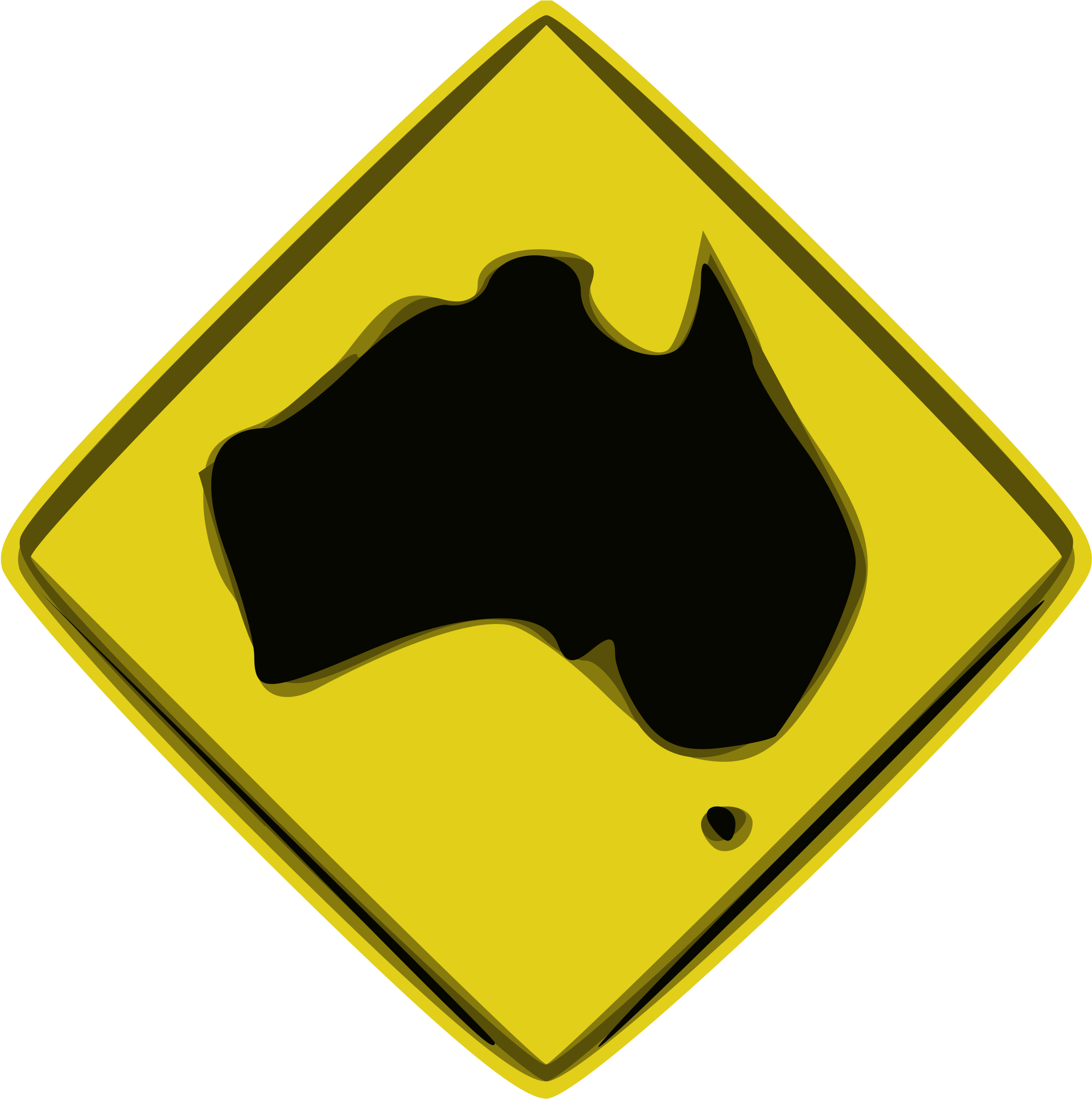 Australia Sign - Bear Crossing Sign (2400x2400)