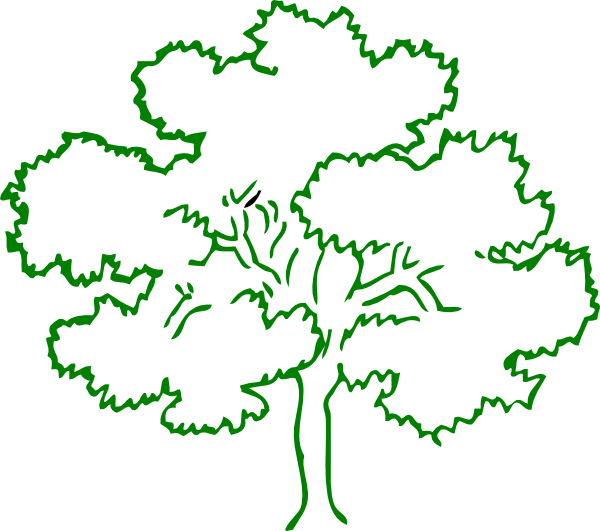 Tree Outline (600x531)