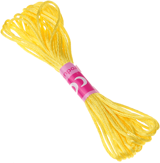 5m Kumihimo Satinkordel 1mm Gelb - Blond (550x550)