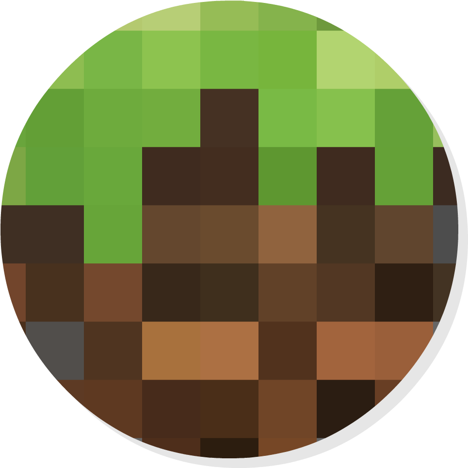 Minecraft Logo Icon Download - Minecraft Logo Round Png (1024x1024)