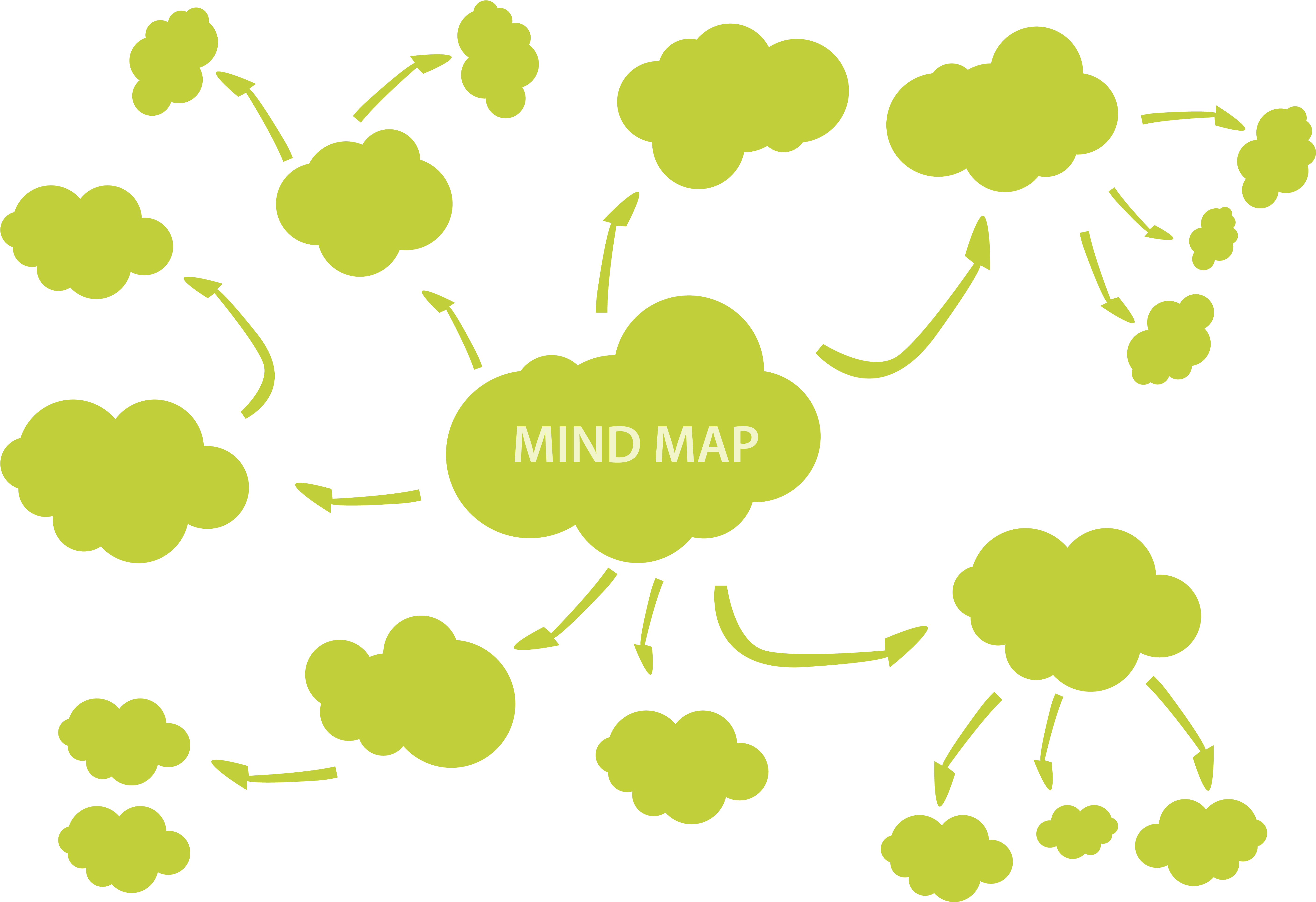 Mind Map Adobe Illustrator - Mind Maps Png Vetor (5906x4183)