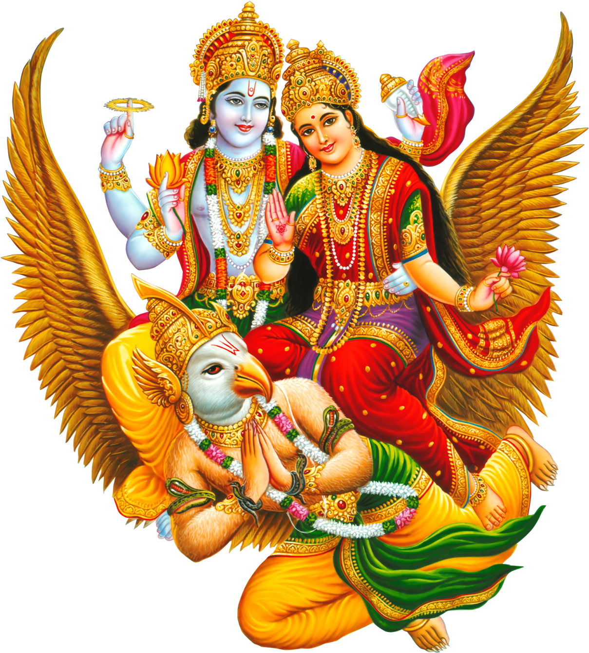 Posted By Yuvan Shankar At - Vishnu Laxmi On Garud (1258x1600)
