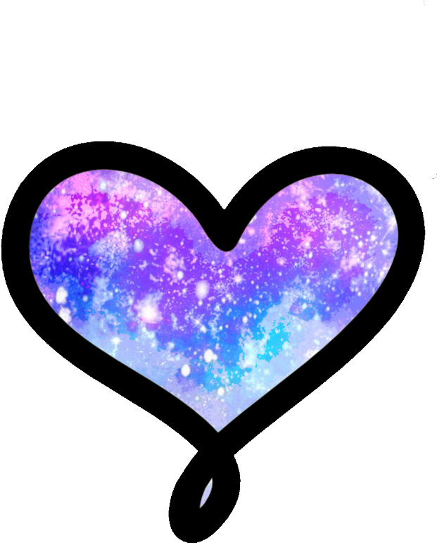 Galaxy Love Heart Galaxyheart Galaxylove Cute Colorful - Heart (1024x1024)
