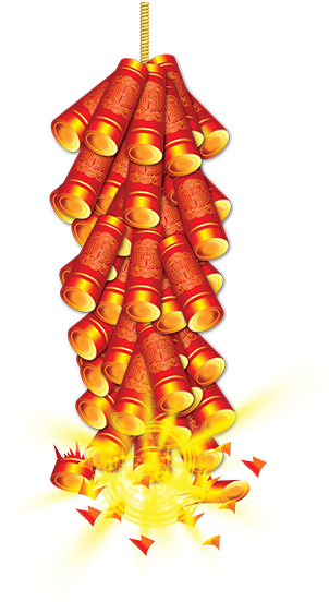 Firecracker Chinese New Year Lunar New Year New Years - Firecrackers Png (600x600)
