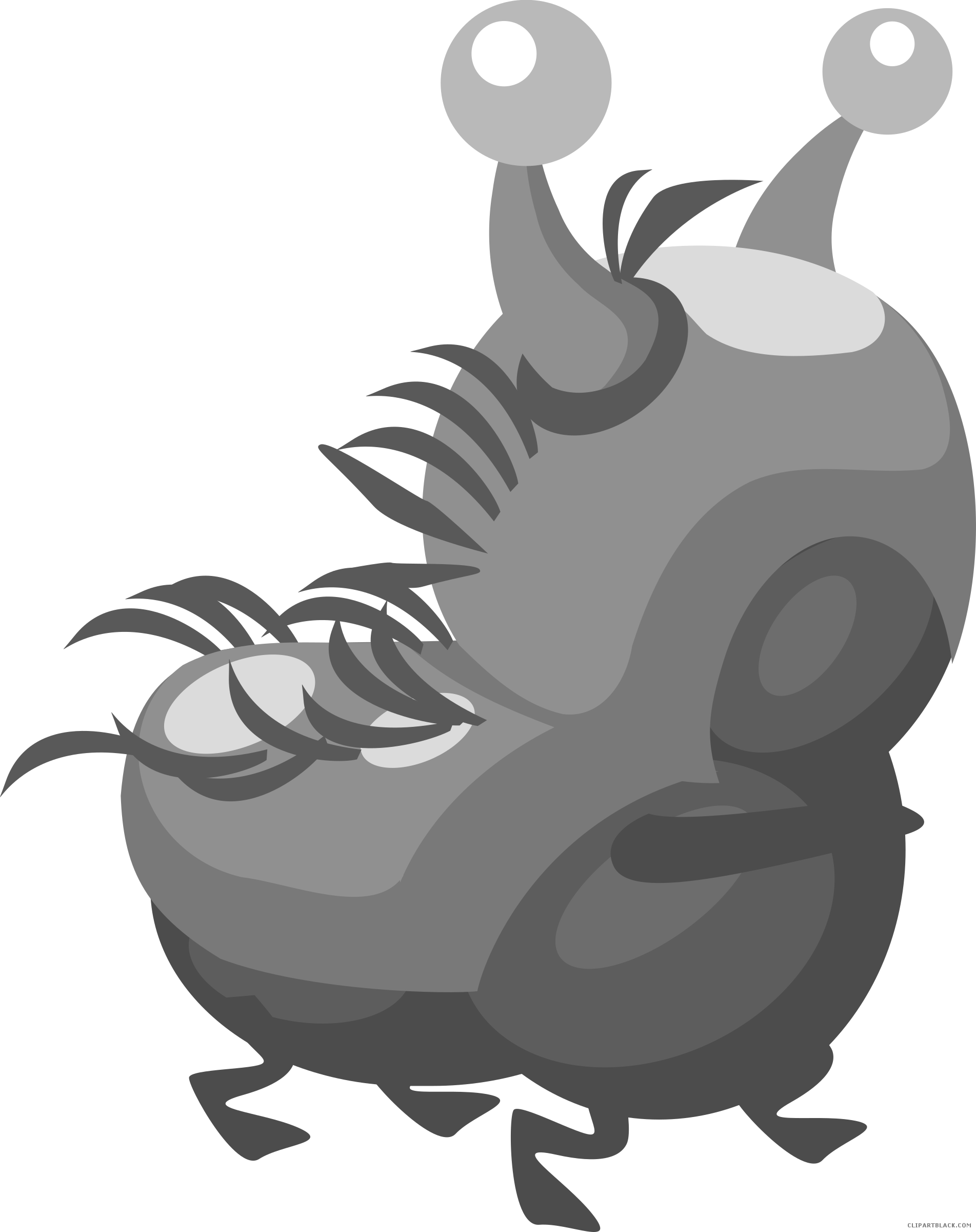 Caterpillar Animal Free Black White Clipart Images - Clip Art (1903x2400)