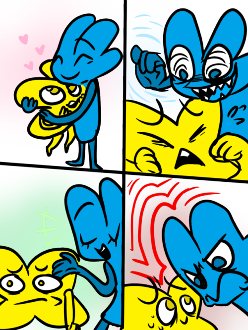 The Four Sides Of 4 - Cartoon (500x666)