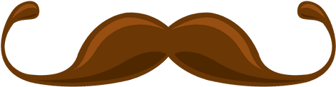 Blonde Hipster Mustache 5 Transparent Png - Moustache (512x512)