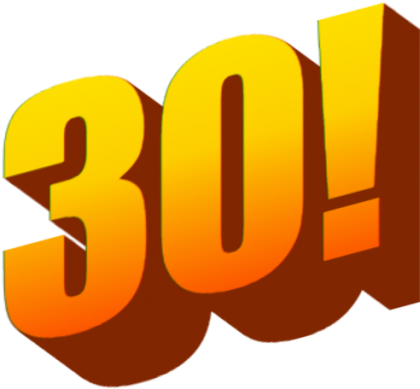 Happy 30th Birthday, Loren Data - 30 Birthday Png Transparent (862x428)