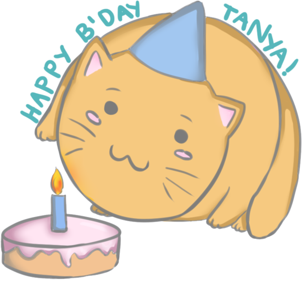 Happy Birthday Tanya By Ikur - Happy Birthday Tanya Cake (600x558)