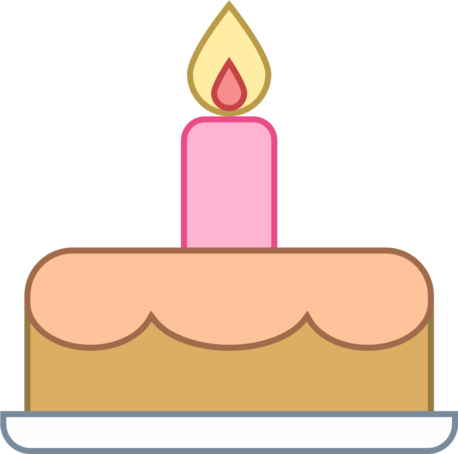 Birthday Cake Icon - Birthday Cake Icon (1600x1600)