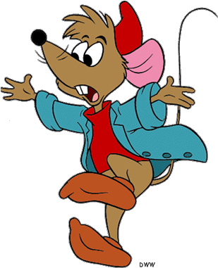 Jaq, - Cinderella Jaq And Gus Drawing (312x388)